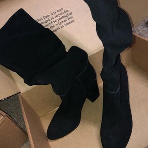 Black Knee-High Boots